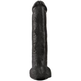 KING COCK - REALISTIC PENIS WITH BALLS 34.2 CM BLACK 2